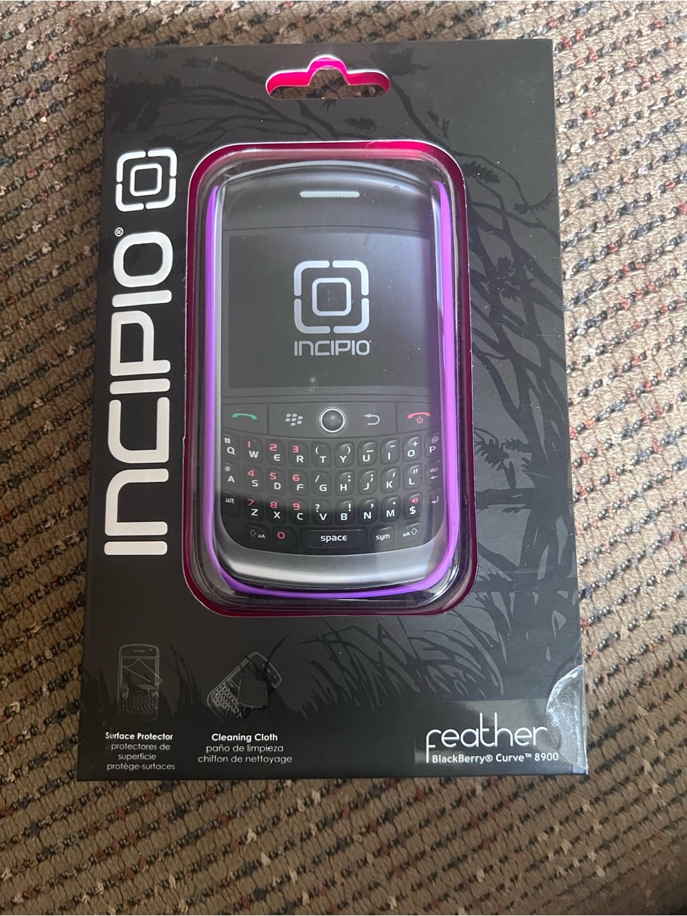 Incipio Feather Slim Protective Case for BlackBerry Curve 8900 - Purple